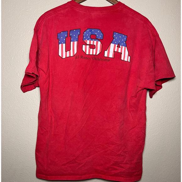 🇺🇸 Gildan Route 66 Corvette Tee – Red Size XL - Picture 2 of 5